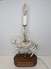Vintage House of Lloyd Carousel Horse Merry Go Round Lamp - No Shade