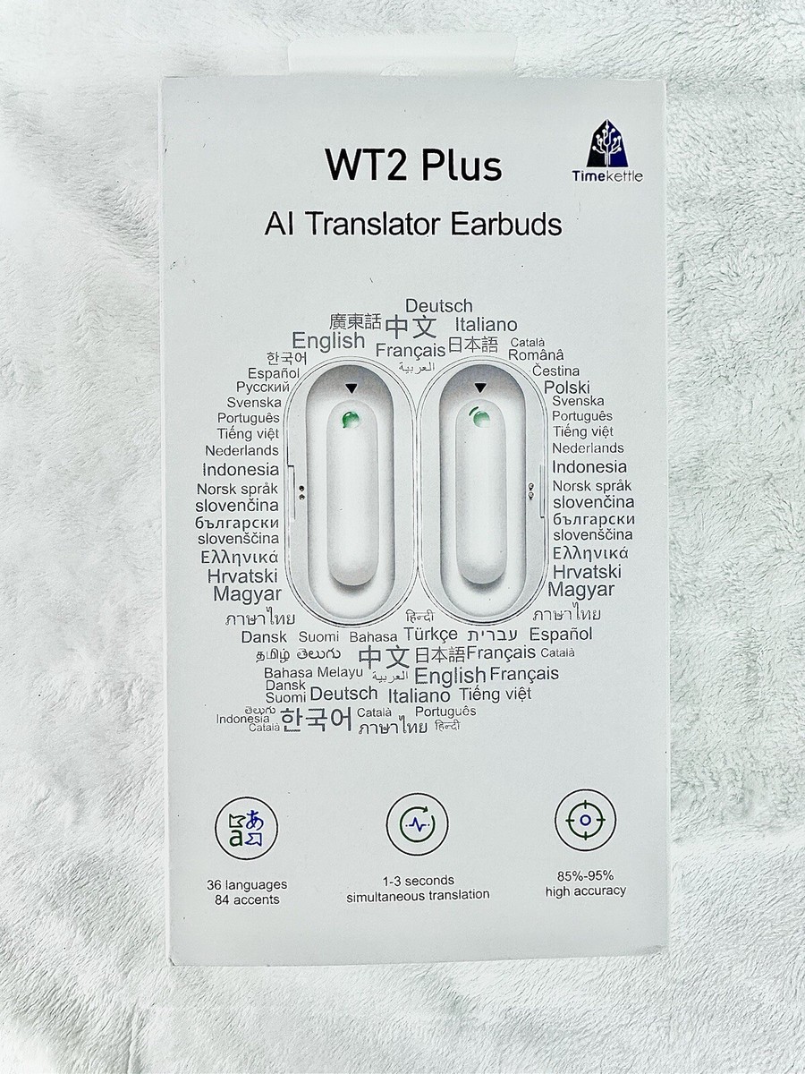 Timekettle Wt2 Plus AI Translator Earbuds 40 Languages 93