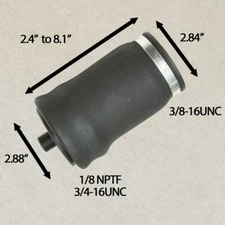 CAB AIR SPRING BAG - REPLACES FIRESTONE W02-358-7001 GOODYEAR 1S4-044