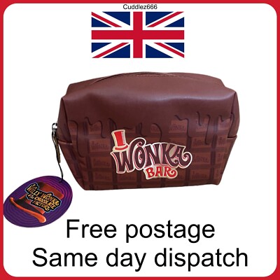 Willy Wonka Make Up Aufbewahrungstasche Charlie und die Schokoladenfabrik Brandneu