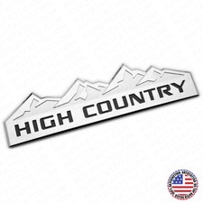 Placa emblema logotipo letra puerta delantera o puerta trasera Chevy High Country 14-19 cromada