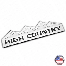 14-19 Chevy High Country Front Door or Tailgate Letter Logo Emblem Badge Chrome
