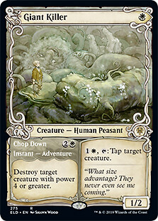 Giant Killer / Chop Down (Showcase) Throne of Eldraine NM Showcase CARD ABUGames