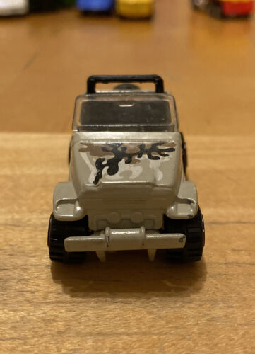 Vintage 1990 Hot Wheels Roll Patrol Jeep Willy's Tan Camo Desert Rare Original + - Picture 3 of 7