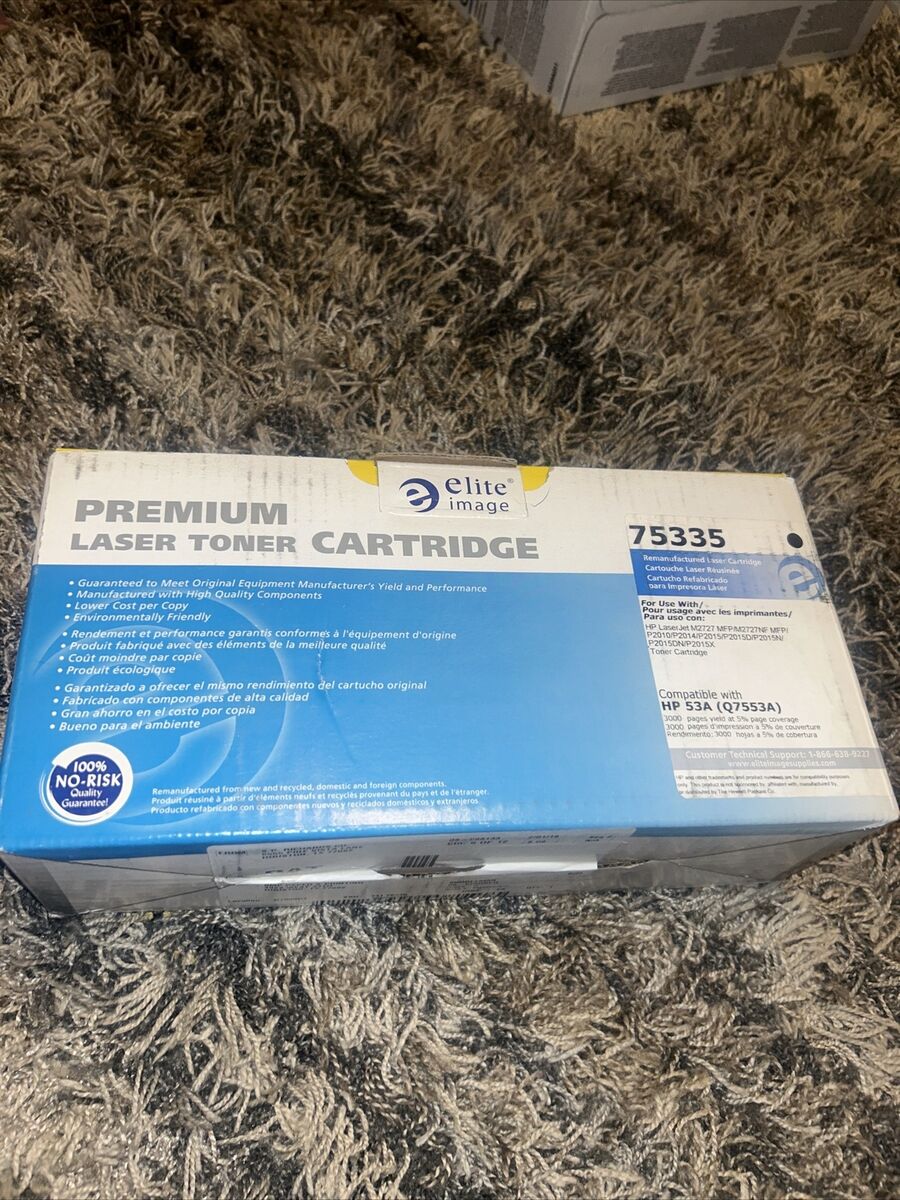 Elite Image Remanufactured Laser Toner Cartridge - Alternative for HP 53A (Q7553A) - Black - 1 Each - 3000 Pages Elite Image Remanufactured Laser Toner Cartridge - Alternative for HP 53A (Q7553A) - Black - 1 Each - 3000 Pages