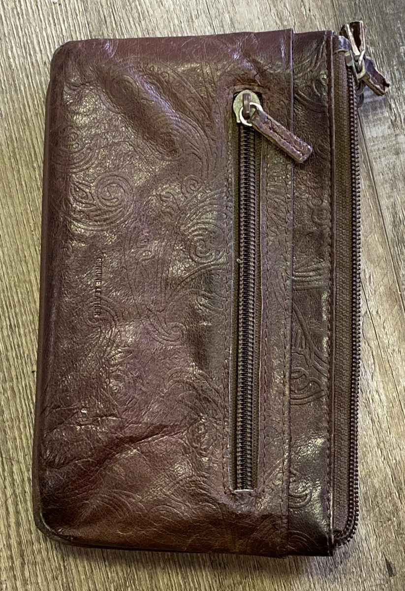 Purse Clutch Petty Cash Money Bag 3 Compartment Wallet Checkbook Credit  Receipt | eBay
