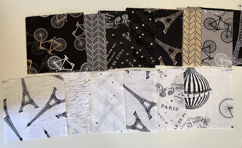 Wilmington Tres Graphique 5 Karat Mini Cristales Cuadrados 24 Piezas 5" París OOP Foto 2 de 4