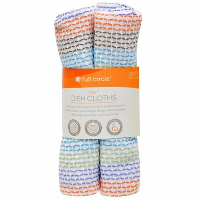 Vollkreis, ordentliche Geschirrtücher, 3er Set, je 12 Zoll x 12 Zoll