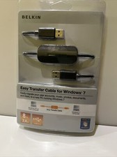 Belkin Easy Transfer Cable For Windows 7 New In Box, Sealed 8 ft 2.4 m USB 2.0