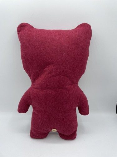 Fuggler Ugly Monster plush Eyes Teeth 12” Large Maroon Mr. Buttons Green Eyes - Picture 5 of 18