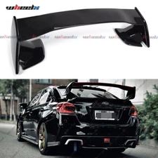 Rear Trunk Spoiler Wing Glossy Black JDM OE Style For Subaru WRX STI 2015-2021