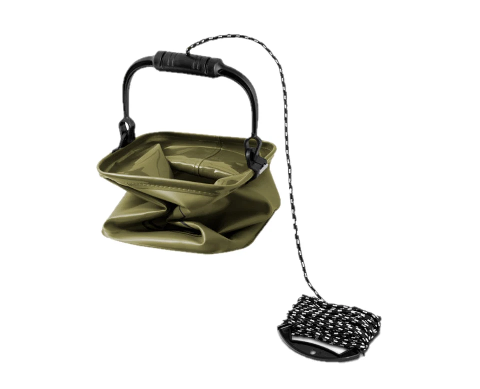 Falteimer 5L und 10L  mit Seil wasserdicht Delphin CUBO Grundfutter Angeleimer - Bild 3 von 4