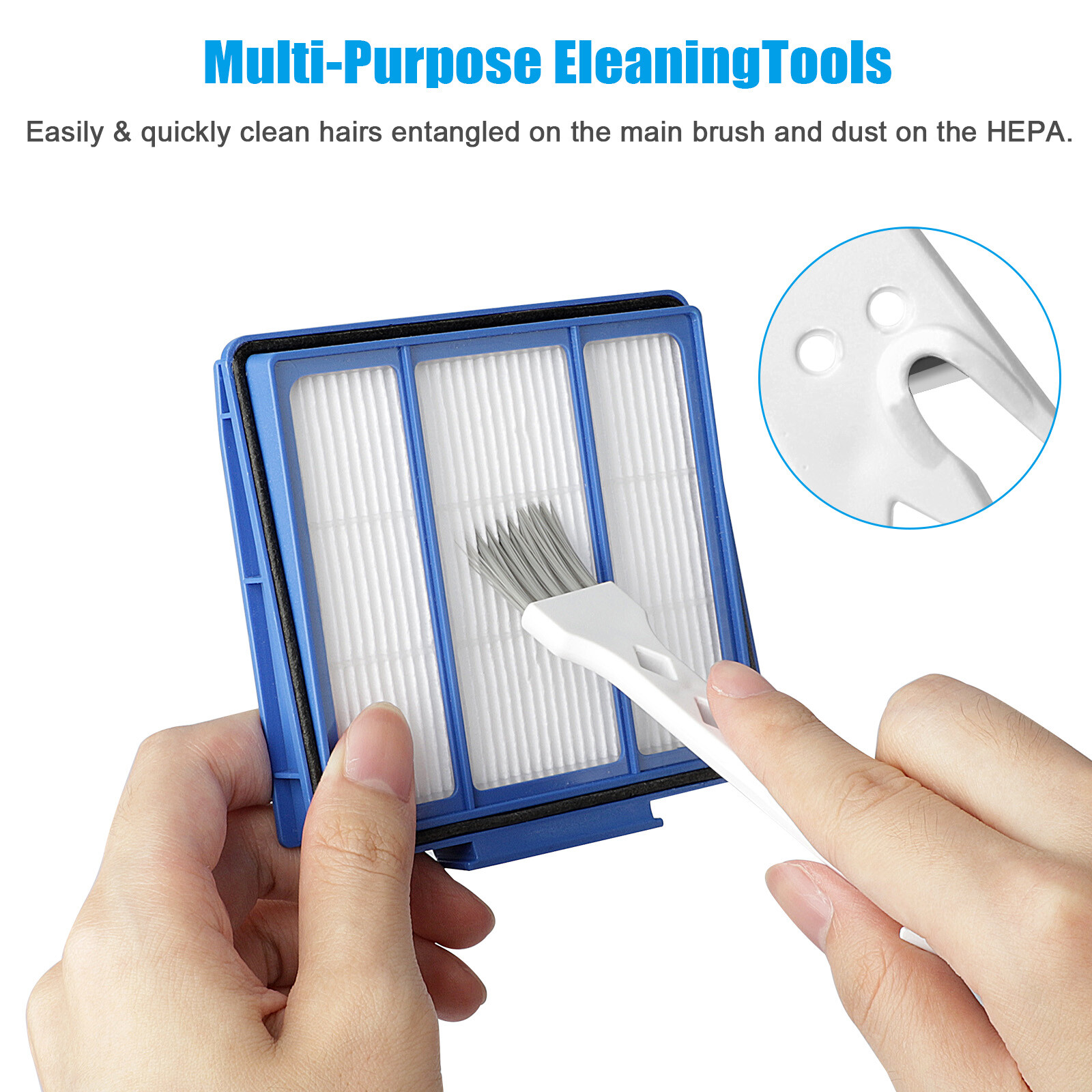 14PCS Robot Vacuum Replacement Part Kit for Shark IQ R101AE RV1001AE