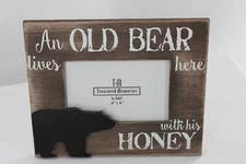 An Old Bear Lives here with his Honey 4 X 6 Frame by Ganz Free Ship!