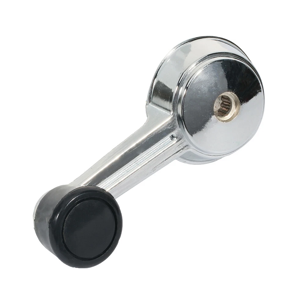 2x Para 81-86 Jeep CJ10 CJ7 CJ8 Cromo Negro Manivela Ventana Manivela Lado Izquierdo Derecho Foto 4 de 4