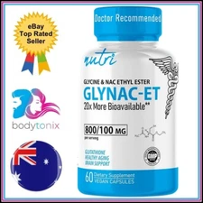 NUTRI GLYNAC-ET Glycine NAC Ethyl Ester Healthy Aging Glutathione Brain Support