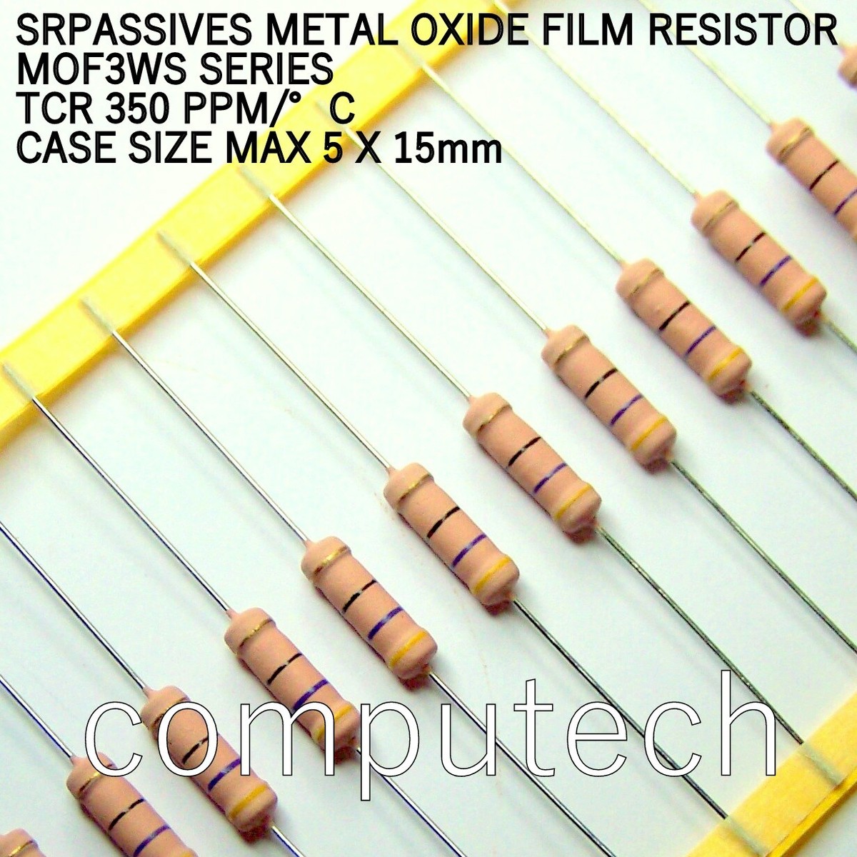 Lotto 20 Resistori 47 Ohm 3W A Strato Di Ossido Metallico - Tolleranza &plusmn;5%