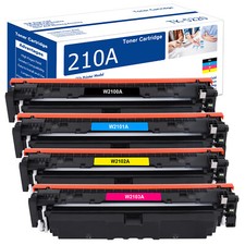 4PK 210A W2100A Toner High Yield W/Chip for HP 4201dn 4301fdw W2100X Printers
