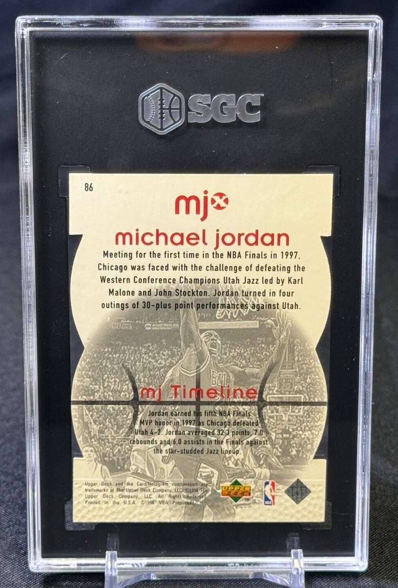 ?Michael Jordan? 1998 UD MJX Timepieces Red /2300 SGC 9 MINT POP 