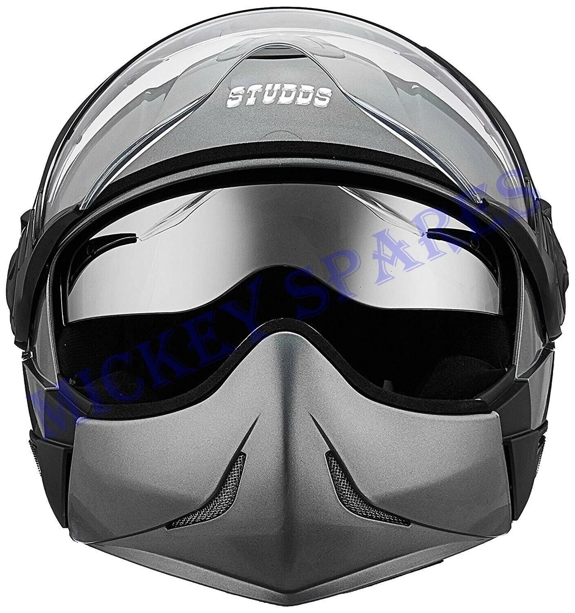 Studds Full Face Helmet Downtown Gun Grey L Size eBay