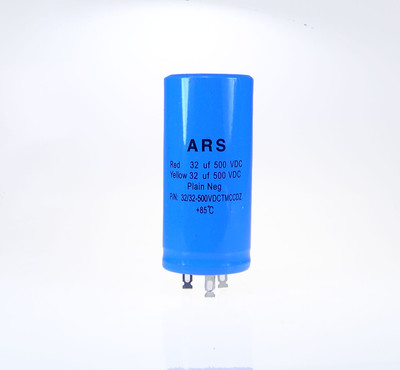 32uf+32uf-500vdc ARS Dual Blue Capacitor Replaces Marshall F&T JJ LCR HiWatt VOX