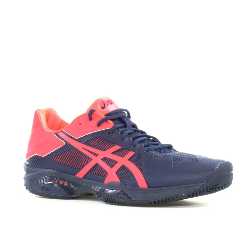 escaldadura Clavijas Subrayar Asics Gel-Solution Speed 3 Clay Blue Synthetic Womens Lace Up Padel  Trainers | eBay