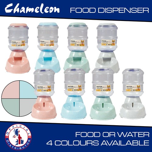 Pet Food water Dispenser Automatic Dog Cat Bowl Dish 3.5L