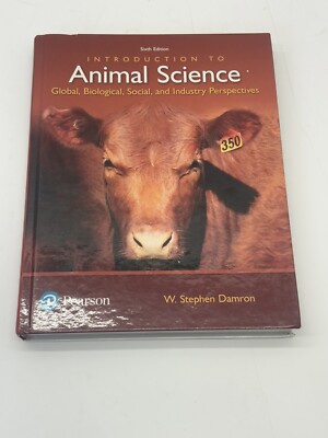 Introduction to Animal Science 5th Ed Damron Pearson Hardback New