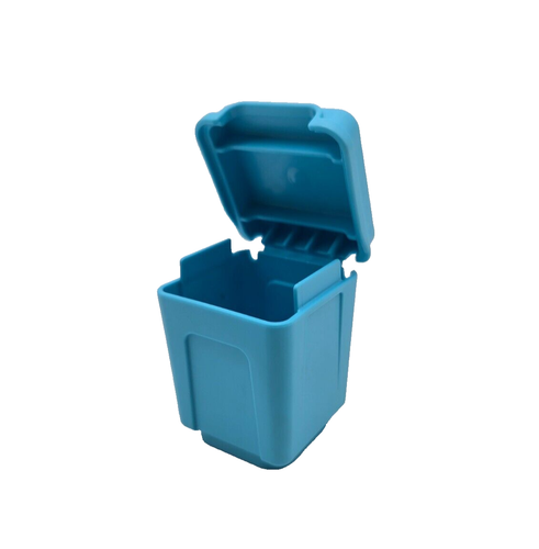 Lego Duplo Trash Can Receptacle with Lid Medium Azure Part #73568 Replacement - Picture 2 of 3
