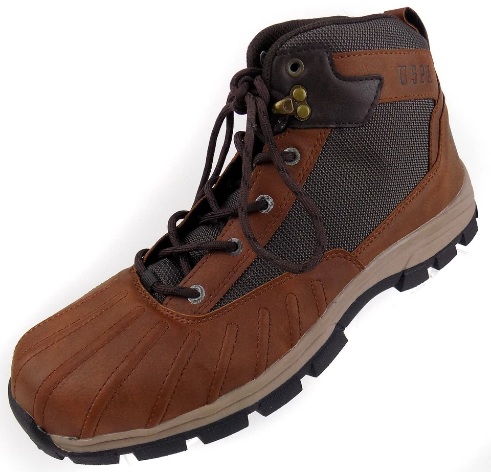 US Polo Association USPA Hombres Zermatt Zapatos al Tobillo Botas Marrón Talla 11M Con Cordones Foto 4 de 4