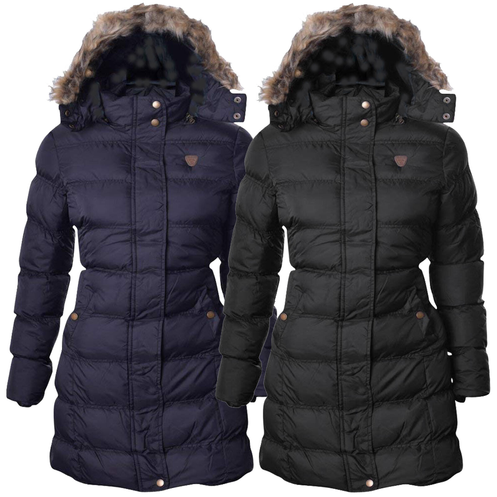 girls black bubble coat