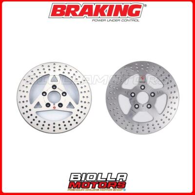 SATZ BREMSSCHEIBEN BRAKING HARLEY DAVIDSON FXLR 1340 LOW RIDER CUSTOM 1340 1993- 