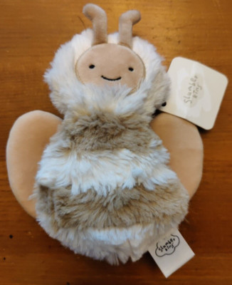 Slumberkins Honey Bee Brown Striped Plush Bumble Beem Stuffed Animal Toy 7''