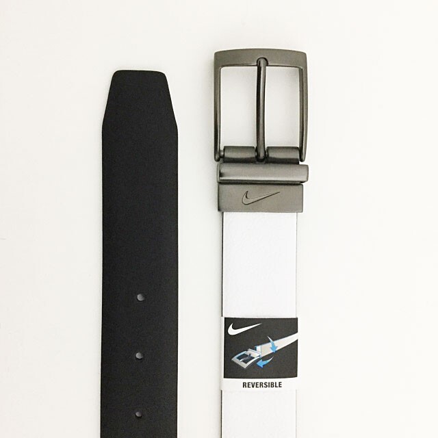 NIKE MEN'S PEBBLE TEXTURED REVERSIBLE BELT SIZE: 34 (FITS NIKE MEN'S PEBBLE TEXTURED REVERSIBLE BELT SIZE: 34 (FITS