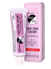 1 Pack Black & White SKIN TONE CREAM 0.75OZ, Mini Travel Size, Convenient Tube