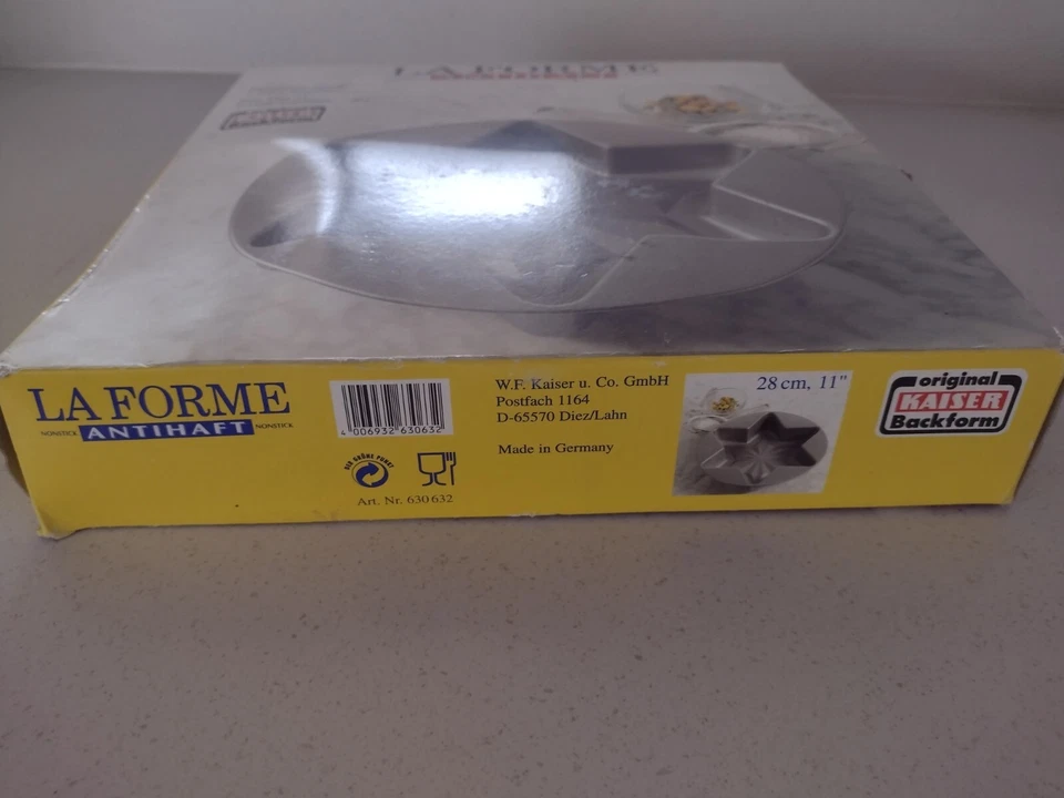 ORIGINAL KAISER BACKFORM LA FORME ANTIHAFTBESCHICHTET STERN KUCHENPFANNE 11" BAKEGESCHIRR - Bild 3 von 4