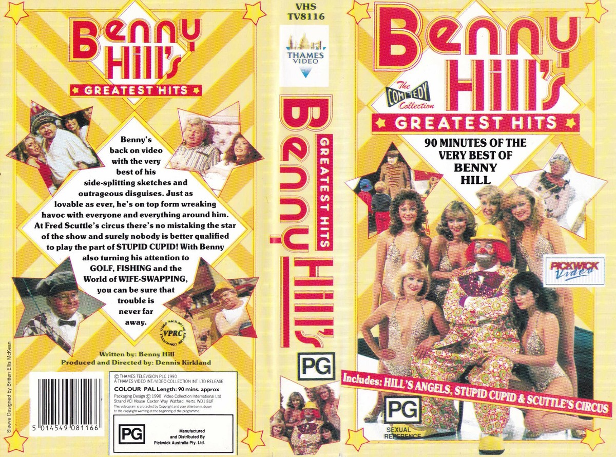 Benny Hill's Greatest Hits VHS Video Tape Classic Comedy 90