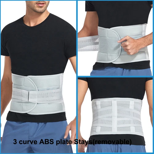 Back Brace Support Belt Breathable Double Pull Support Lumbar Lower Back Support - Picture 26 of 37