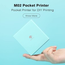 Mini Thermal Printer Label Maker Mobile Photo Machine Bluetooth Phomemo M02