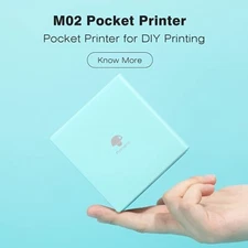 Mini Thermal Printer Label Maker Mobile Photo Machine Bluetooth Phomemo M02
