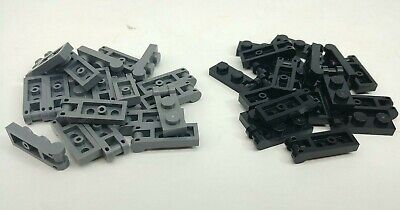 Lego 1x2 Plate with Handles Black Gray White YOU CHOOSE