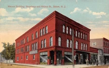 Salem New Jersey~Mecum Building~Men & Boys Wear Store~Broadway @ Walnut Sts~1908