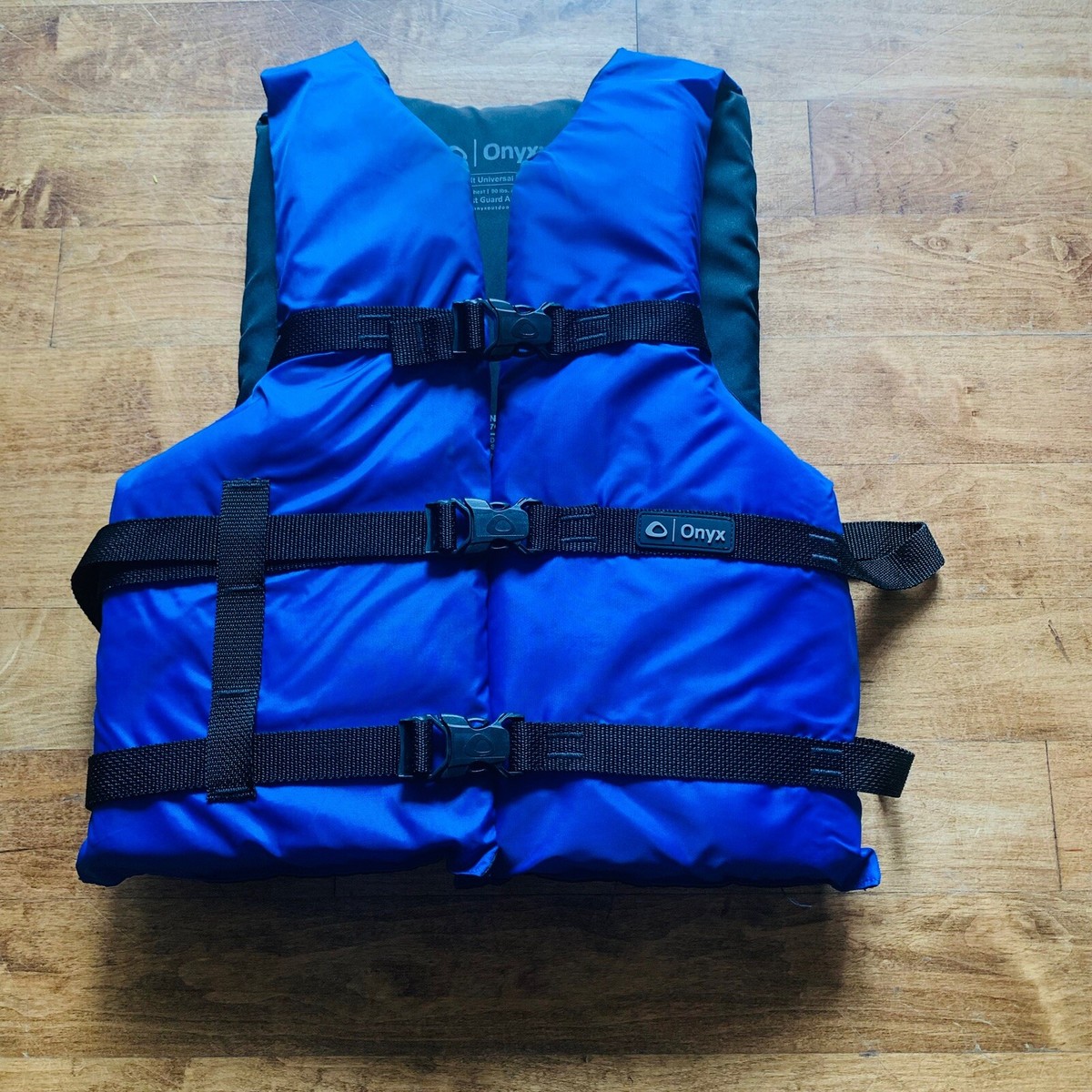 Onyx Nylon Adult Universal Life Jacket Blue #103000-500-004 Onyx Nylon Adult Universal Life Jacket Blue #103000-500-004