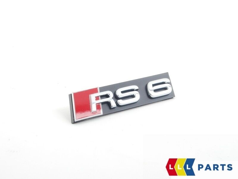 NEW GENUINE AUDI A6 S6 RS6 CHROME RS6 FRONT GRILL BADGE EMBLEM 4G0853736D  2ZZ
