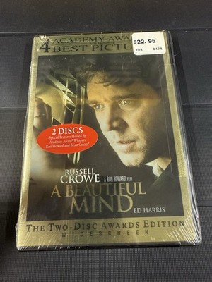 A Beautiful Mind (DVD, 2002, 2-Disc Set, Limited Edition Packaging Full Frame...