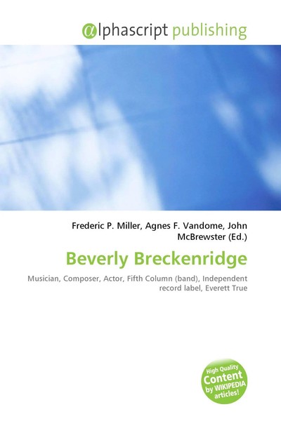 Frederic P. Miller (U. A.) | Beverly Breckenridge | Taschenbuch | Englisch-image