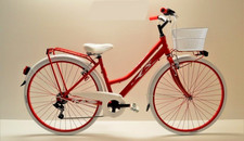 Bici trekking 28 donna rossa personalizzabile