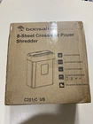 Bonsaii Paper Shredder, 8-Sheet Crosscut Shredder with 4.2 Gallon Bin Shred Cred