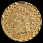 1888 Indian Head Cent - High Detail - Full Liberty Antique US 1c Penny Coin