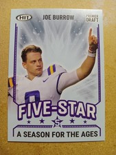 2020 Sage Hit Premier Draft Purple Five-Star Joe Burrow Season For The Ages #92